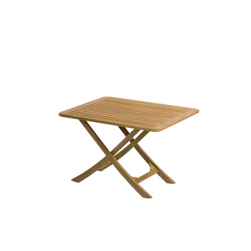 Inklapbare teak tafel Bretagne - 3 posities - 110x70 cm