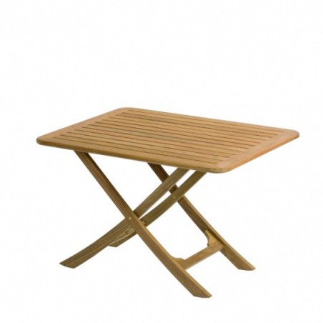 Inklapbare teak tafel Bretagne - 3 posities - 110x70 cm
