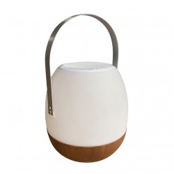 Human Comfort Cosy lamp Pintac wood oplaadbaar met speaker