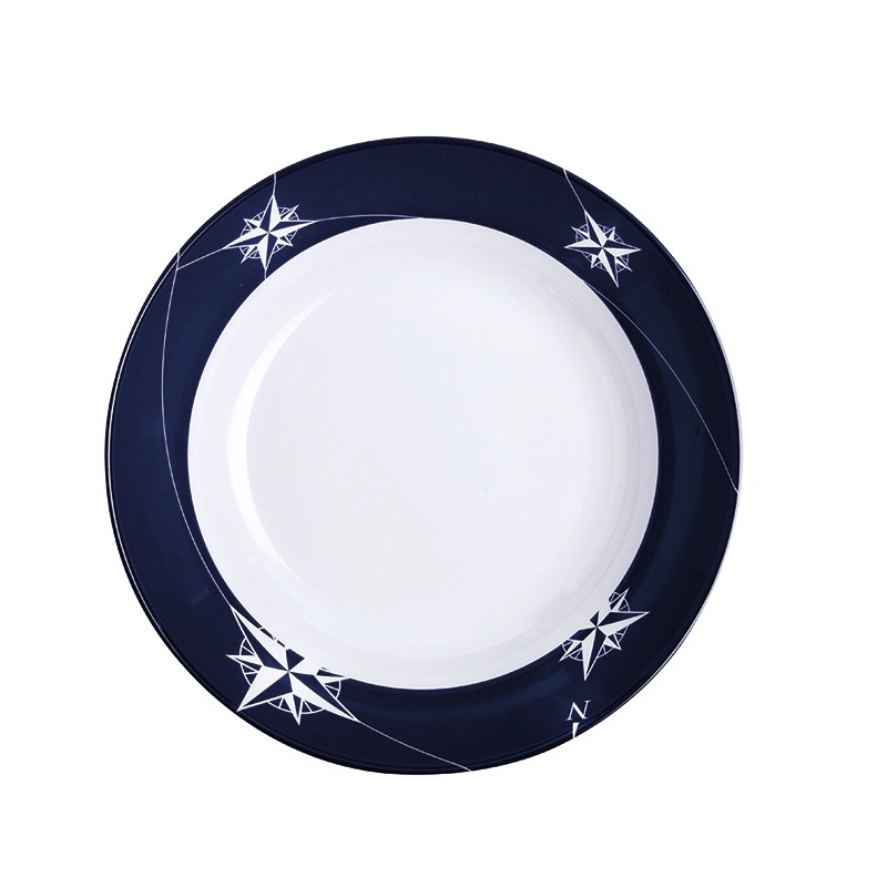 Northwind ontbijtbord melamine blauw-wit Marine Business 15003